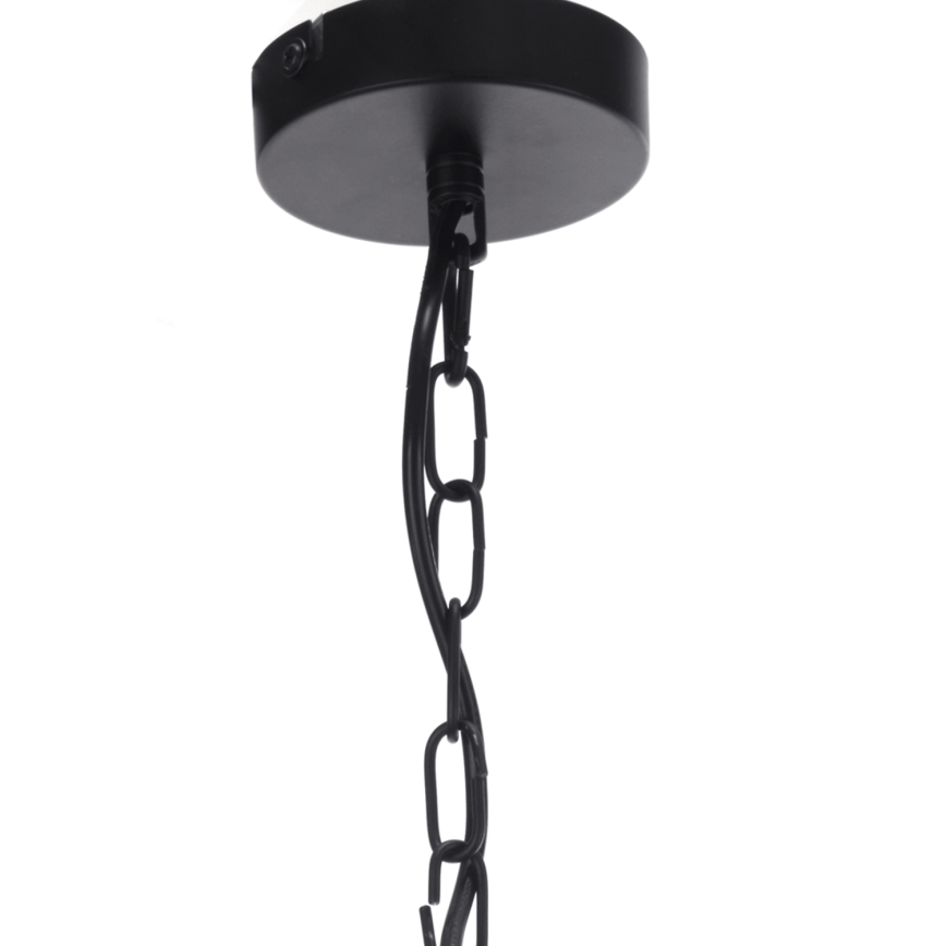 ONLI - Luster na lancu ZAIR 1xE27/22W/230V crno/srebrno