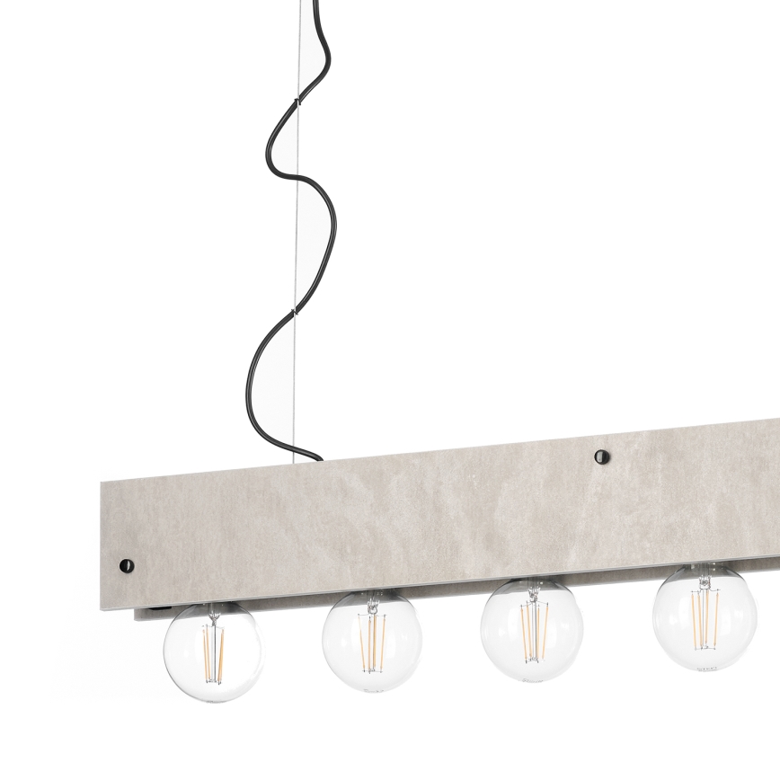 ONLI - Luster na sajli ARGO 6xE27/22W/230V sivo