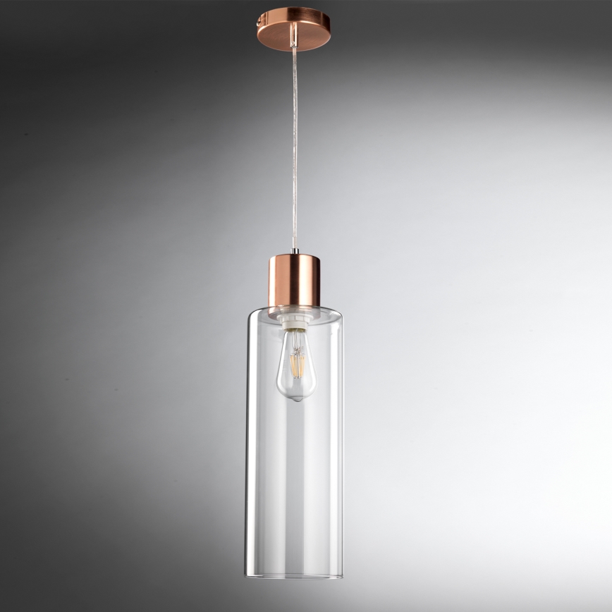 ONLI - Luster na sajli DODO 1xE27/22W/230V bakrena