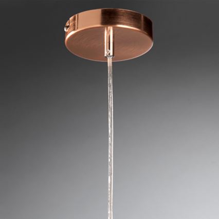 ONLI - Luster na sajli DODO 1xE27/22W/230V bakrena