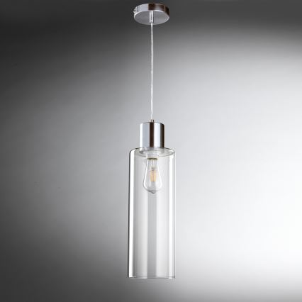ONLI - Luster na sajli DODO 1xE27/22W/230V sjajni krom