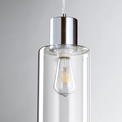 ONLI - Luster na sajli DODO 1xE27/22W/230V sjajni krom