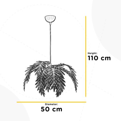 ONLI - Luster na sajli DUBAI 1xE27/22W/320V bronzana