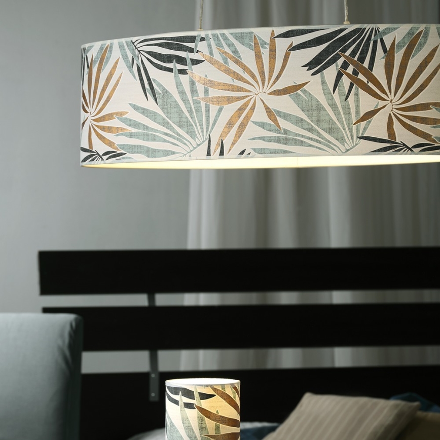 ONLI - Luster na sajli FLORA 2xE27/22W/230V zelena/zlatna