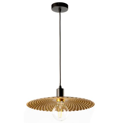 ONLI - Luster na sajli GOLDEN 1xE27/22W/230V zlatna/crno