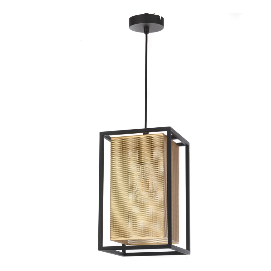 ONLI - Luster na sajli MALIK 1xE27/22W/230V zlatna/crno