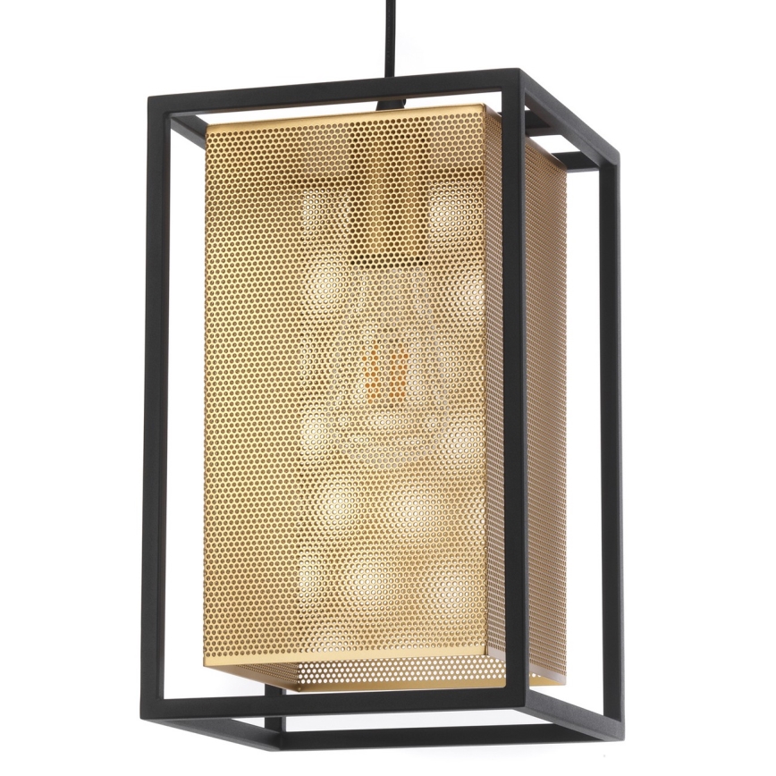 ONLI - Luster na sajli MALIK 1xE27/22W/230V zlatna/crno