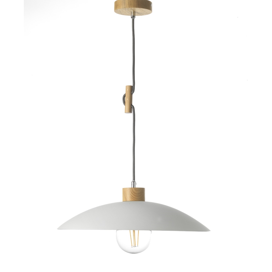 ONLI - Luster na sajli OHANA 1xE27/22W/230V hrast