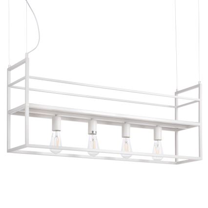 ONLI - Luster na sajli sa policom JEFFER 4xE27/22W/230V bela