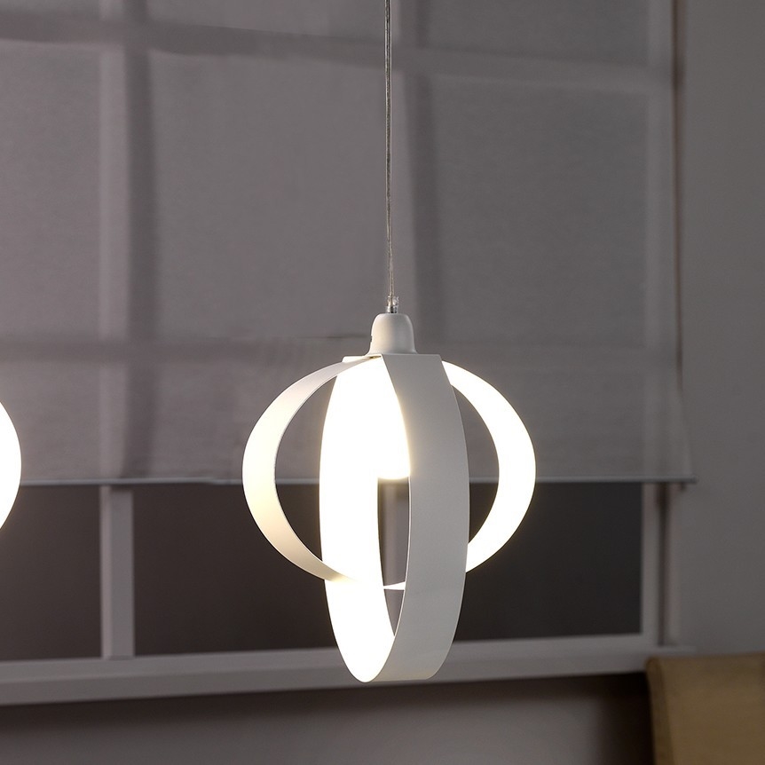 ONLI - Luster na sajli SERENA 1xE27/22W/230V bela