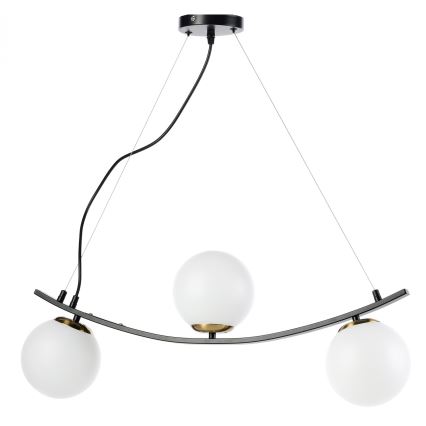 ONLI - Luster na sajli TRIO 3xE14/6W/230V crno