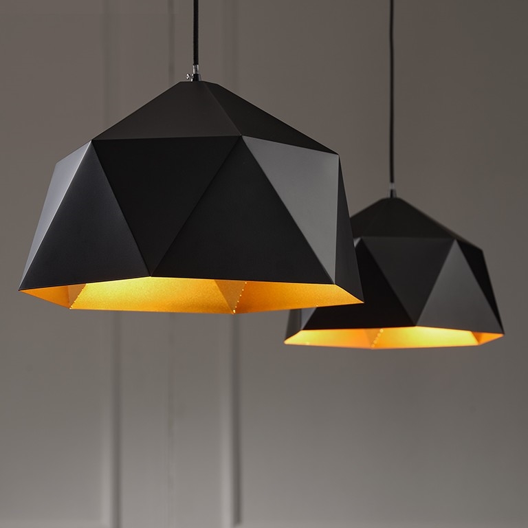 ONLI - Luster na sajli YONG 1xE27/22W/230V crno pr. 38 cm