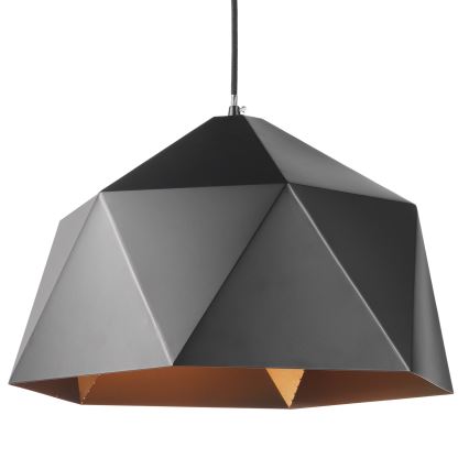 ONLI - Luster na sajli YONG 1xE27/22W/230V crno pr. 46 cm