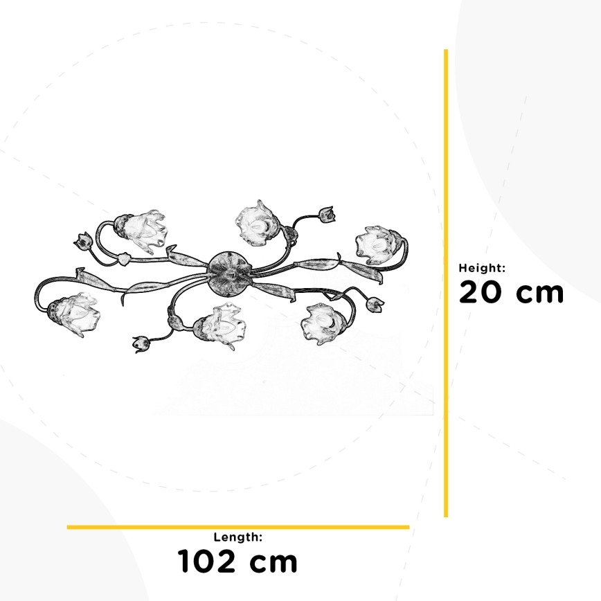 ONLI - Plafonjera ARIANNA 6xE14/6W/230V