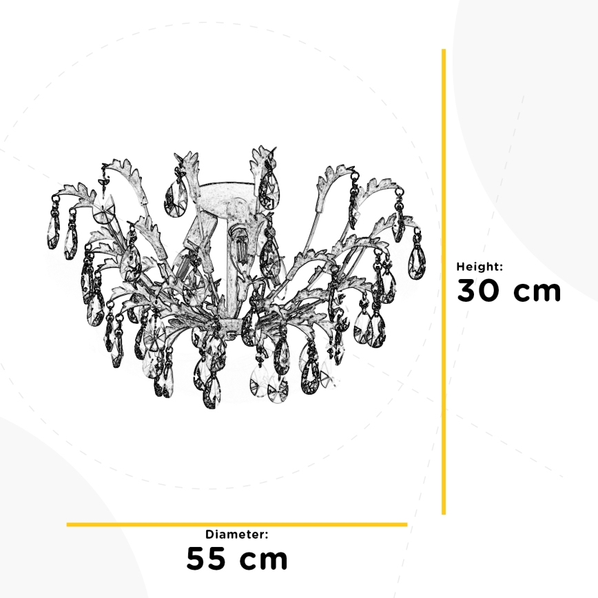 ONLI - Plafonjera CESTA 3xE14/6W/230V