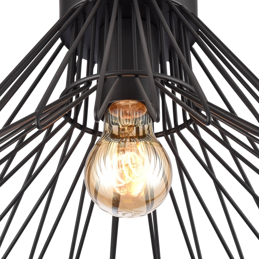 ONLI - Plafonjera DUCCIO 1xE27/22W/230V pr. 30 cm crno