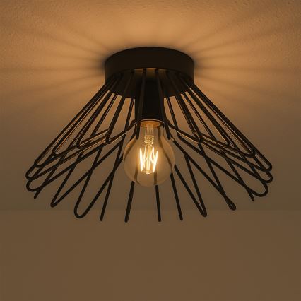 ONLI - Plafonjera DUCCIO 1xE27/22W/230V pr. 30 cm crno