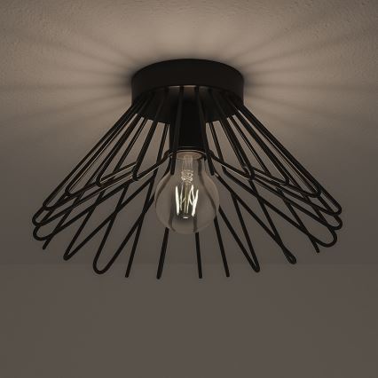 ONLI - Plafonjera DUCCIO 1xE27/22W/230V pr. 30 cm crno