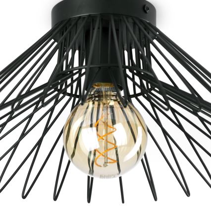 ONLI - Plafonjera DUCCIO 1xE27/22W/230V pr. 40 cm crno