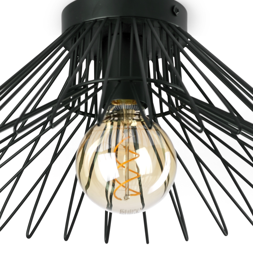 ONLI - Plafonjera DUCCIO 1xE27/22W/230V pr. 40 cm crno