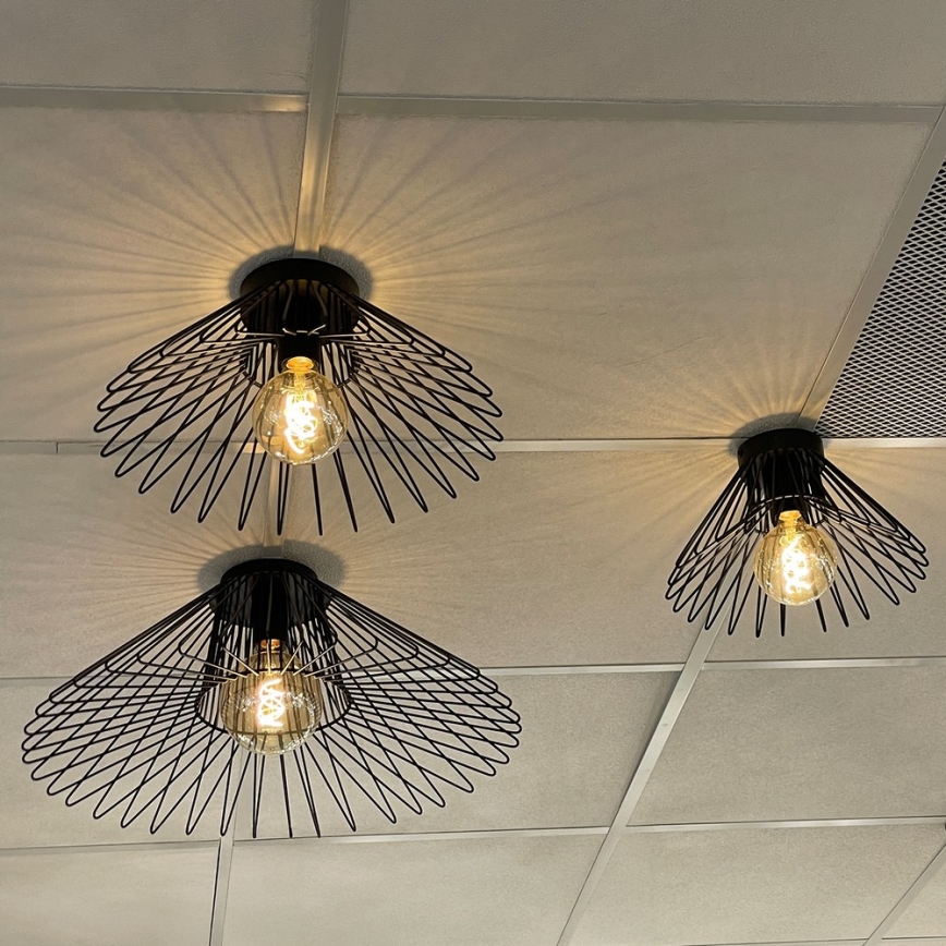 ONLI - Plafonjera DUCCIO 1xE27/22W/230V pr. 40 cm crno