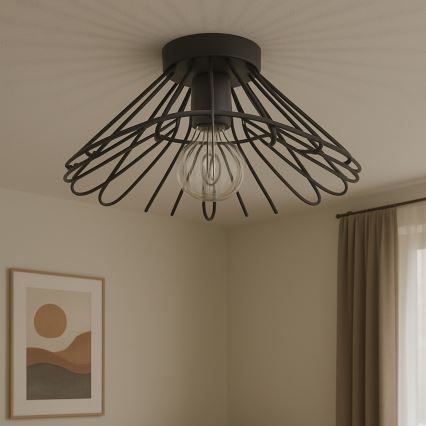 ONLI - Plafonjera DUCCIO 1xE27/22W/230V pr. 60 cm crno