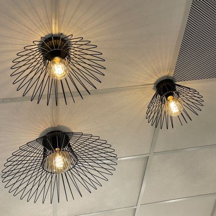 ONLI - Plafonjera DUCCIO 1xE27/22W/230V pr. 60 cm crno