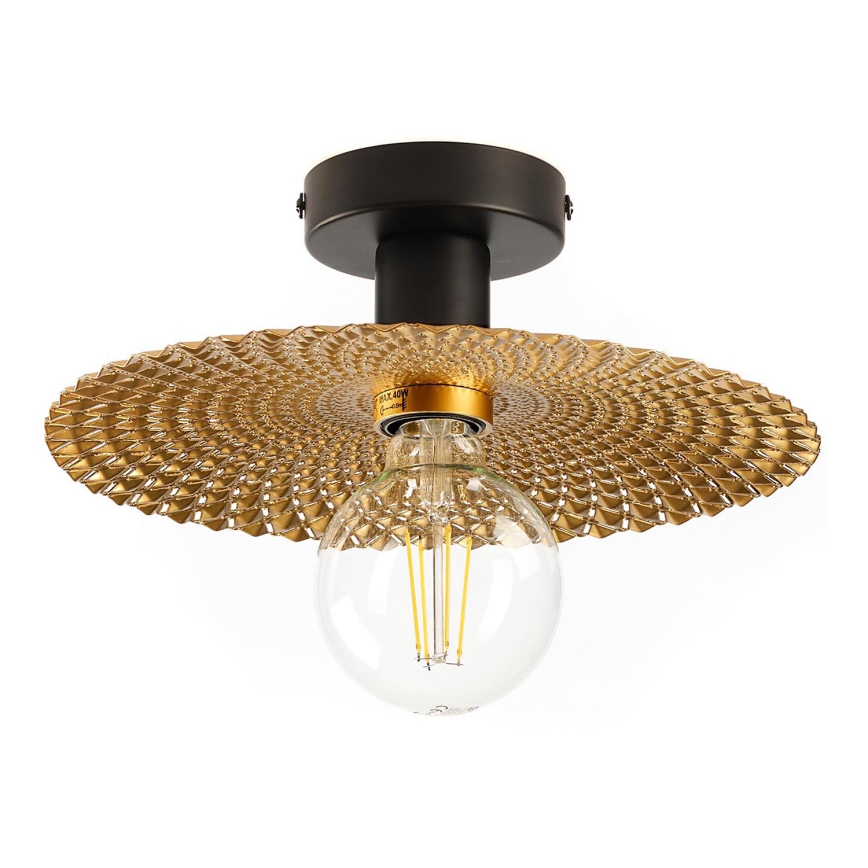 ONLI - Plafonjera GOLDEN 1xE27/22W/230V pr. 28 cm zlatna/crno