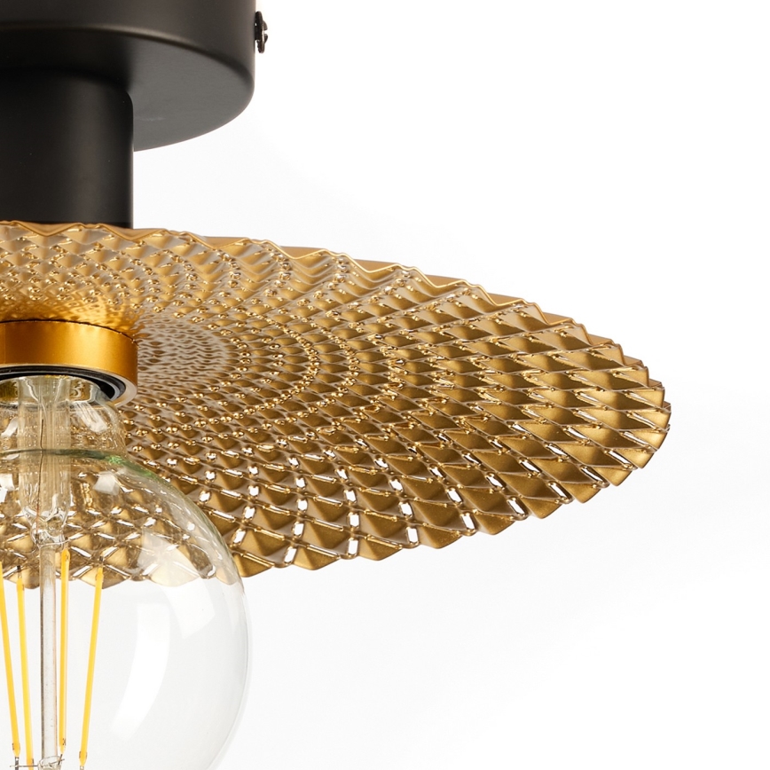 ONLI - Plafonjera GOLDEN 1xE27/22W/230V pr. 28 cm zlatna/crno