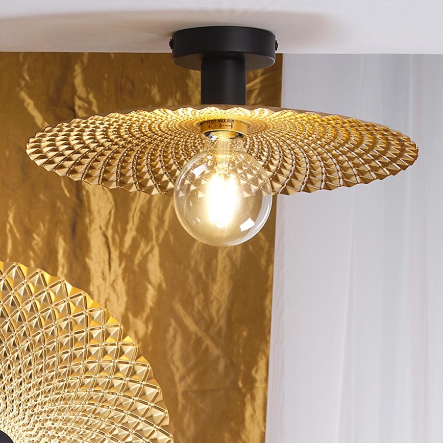 ONLI - Plafonjera GOLDEN 1xE27/22W/230V pr. 38 cm zlatna/crno