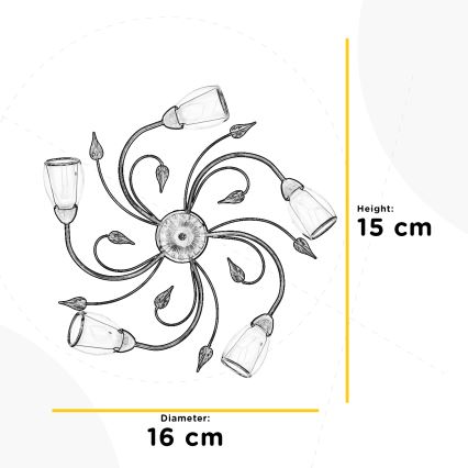 ONLI - Plafonjera LILIANA 5xE14/6W/230V