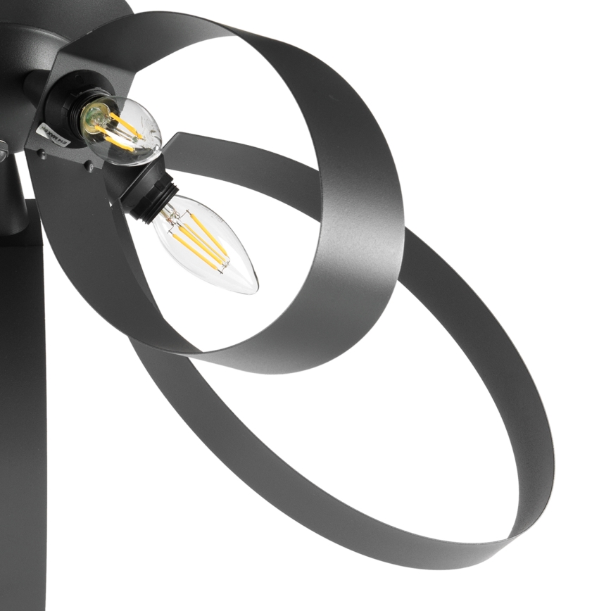 ONLI - Plafonjera SERENA 5xE14/6W/230V crno