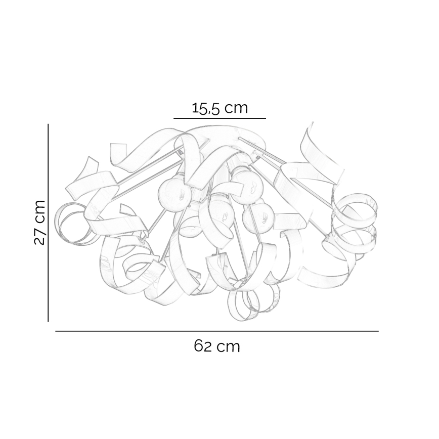 ONLI - Plafonjera ZOE 5xE14/6W/230V bela