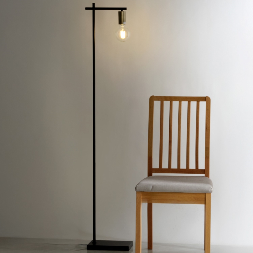 ONLI - Podna lampa CROSS 1xE27/22W/230V crno/mesing