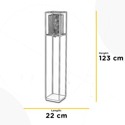 ONLI - Podna lampa MALIK 1xE27/22W/230V zlatna/crno