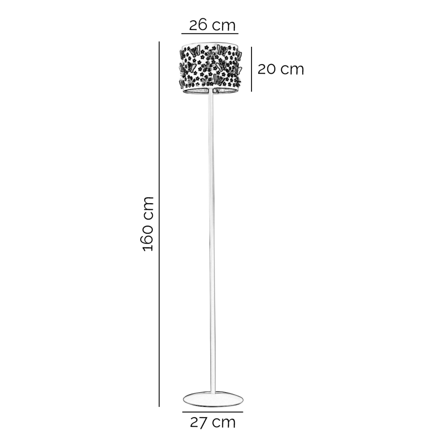 ONLI - Podna lampa TITILLA 1xE27/22W/230V ljubičasta/bela