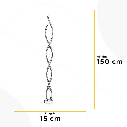ONLI - Podna LED lampa DNA LED/24W/230V 4000K srebrno