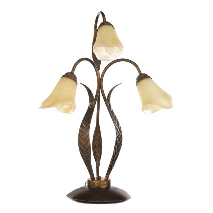 ONLI - Stona lampa ALGA 3xE14/6W/230V 61 cm bronzana