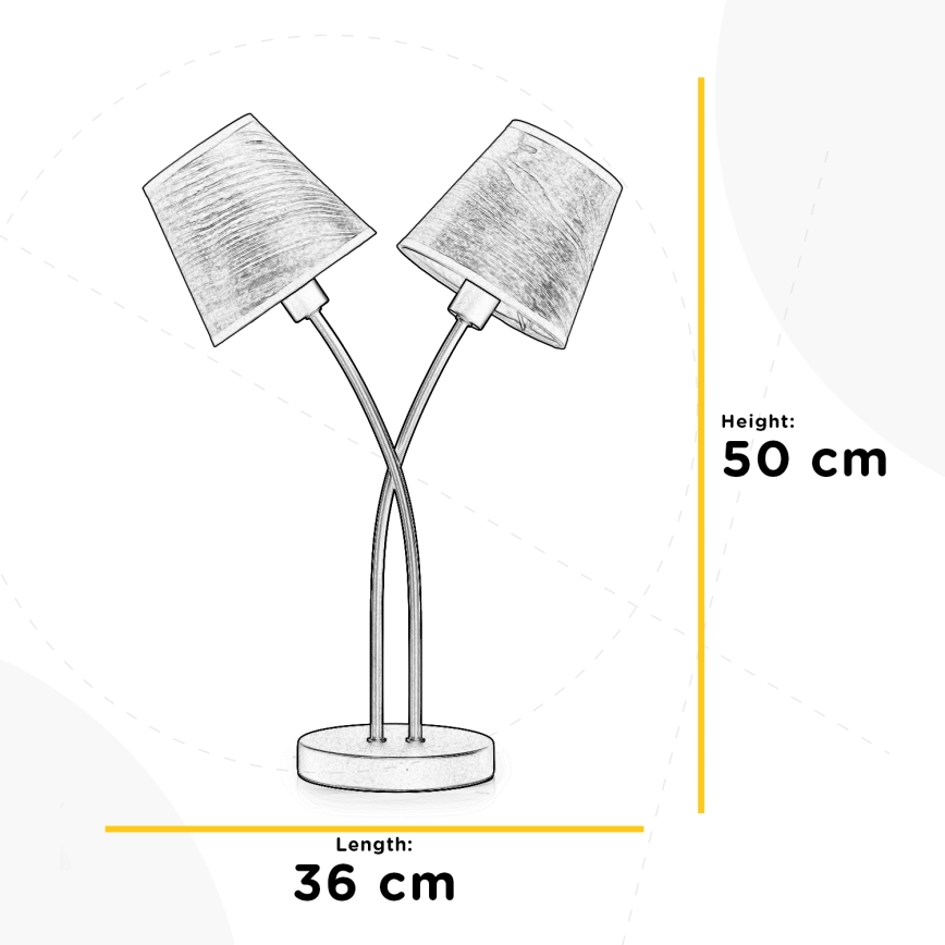 ONLI - Stona lampa ASIA 2xE14/6W/230V 50 cm