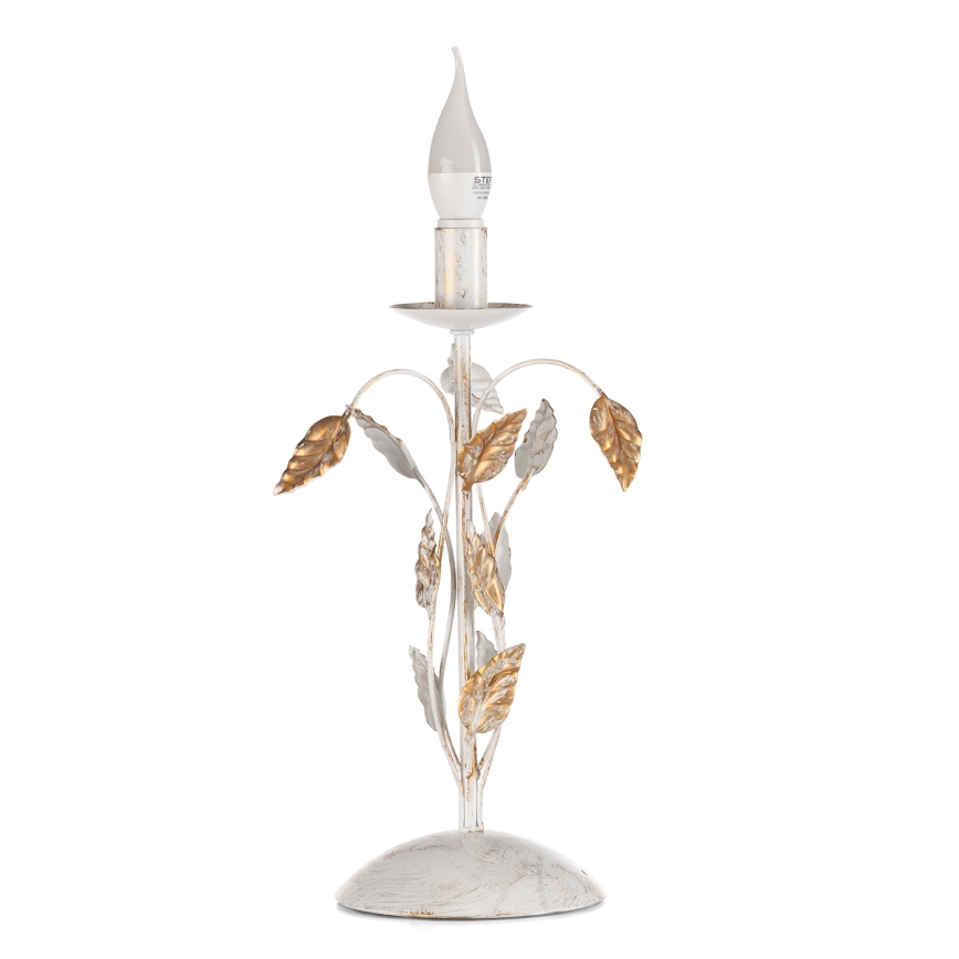 ONLI - Stona lampa COLLANA 1xE14/6W/230V 40 cm bela
