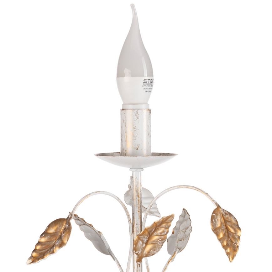 ONLI - Stona lampa COLLANA 1xE14/6W/230V 40 cm bela