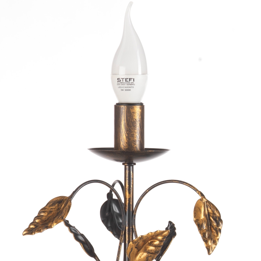 ONLI - Stona lampa COLLANA 1xE14/6W/230V 40 cm bronzana