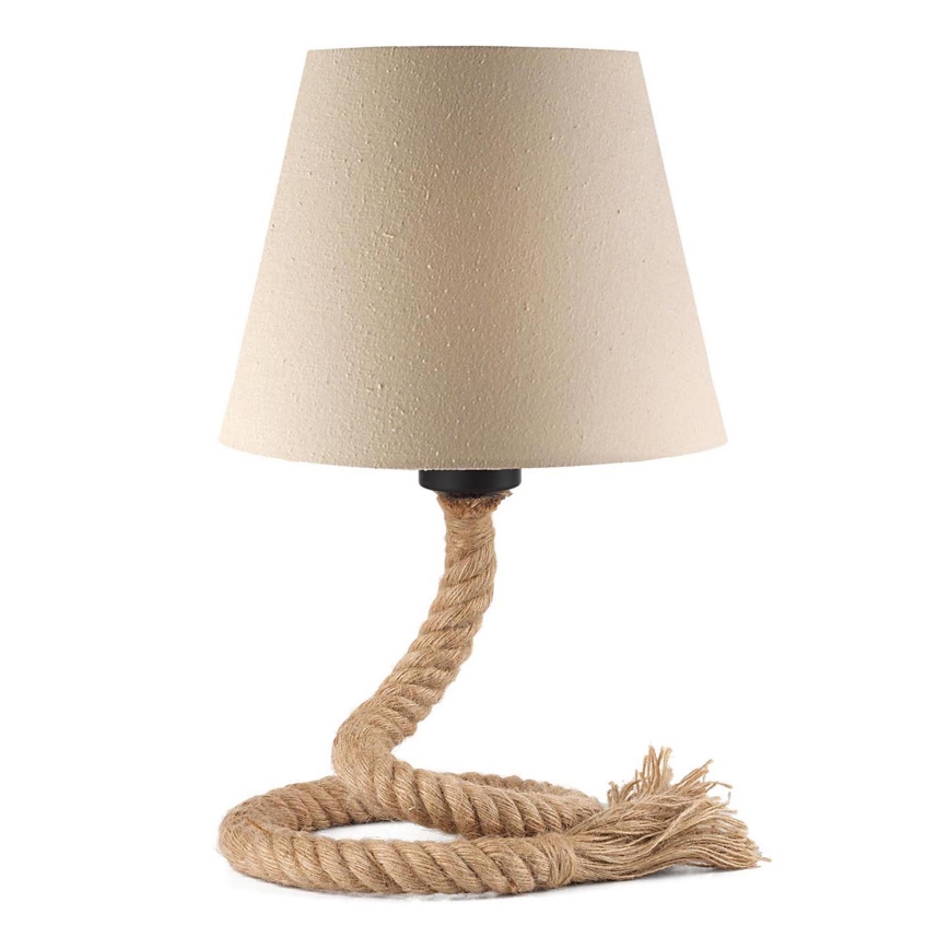 ONLI - Stona lampa CORDA 1xE27/22W/230V 32 cm bež