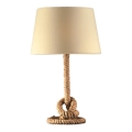 ONLI - Stona lampa CORDA 1xE27/22W/230V 50 cm bež