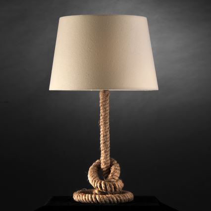 ONLI - Stona lampa CORDA 1xE27/22W/230V 50 cm bež