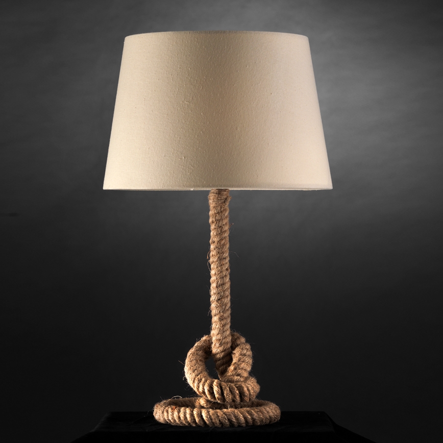 ONLI - Stona lampa CORDA 1xE27/22W/230V 50 cm bež