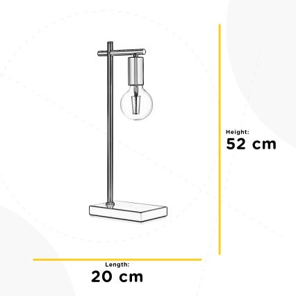 ONLI - Stona lampa CROSS 1xE27/22W/230V 52 cm