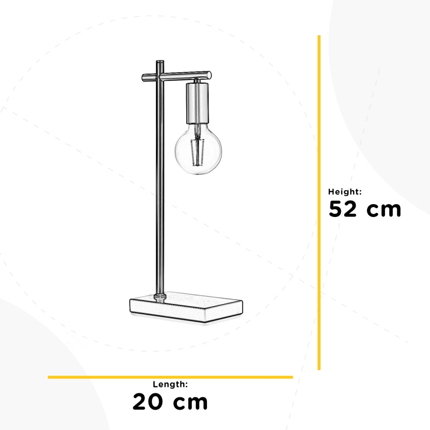 ONLI - Stona lampa CROSS 1xE27/22W/230V 52 cm