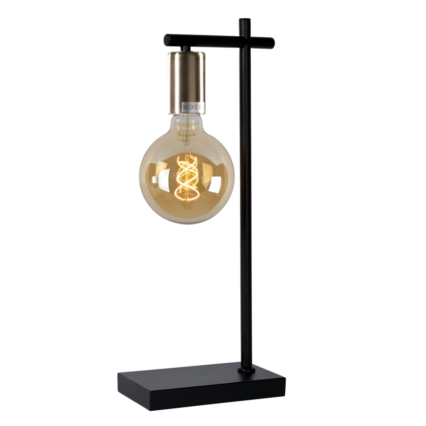 ONLI - Stona lampa CROSS 1xE27/22W/230V crno/mesing