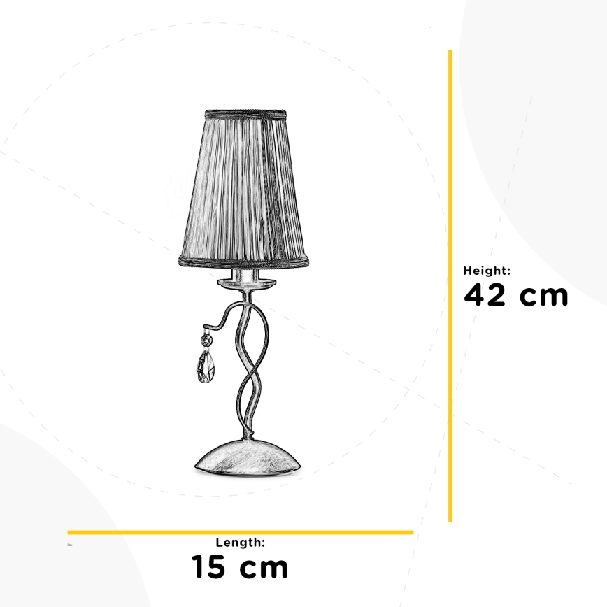 ONLI - Stona lampa DELIA 1xE14/6W/230V 42 cm